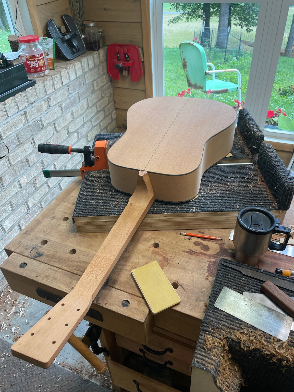 guitar under construction