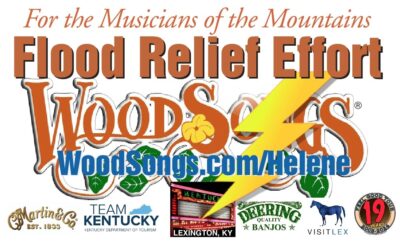 WoodSongs bluegrass instrument drive for Hurricane Helene victims