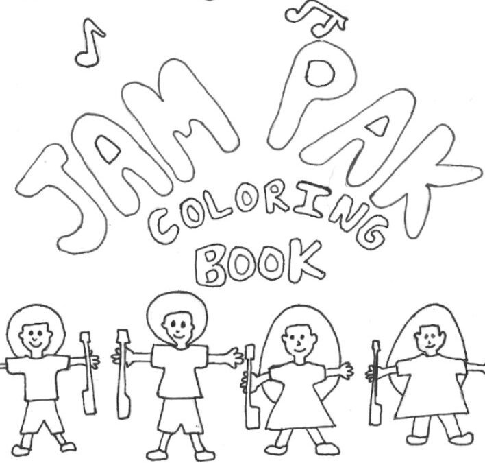 New bluegrass coloring book from Jam Pak Bluegrass